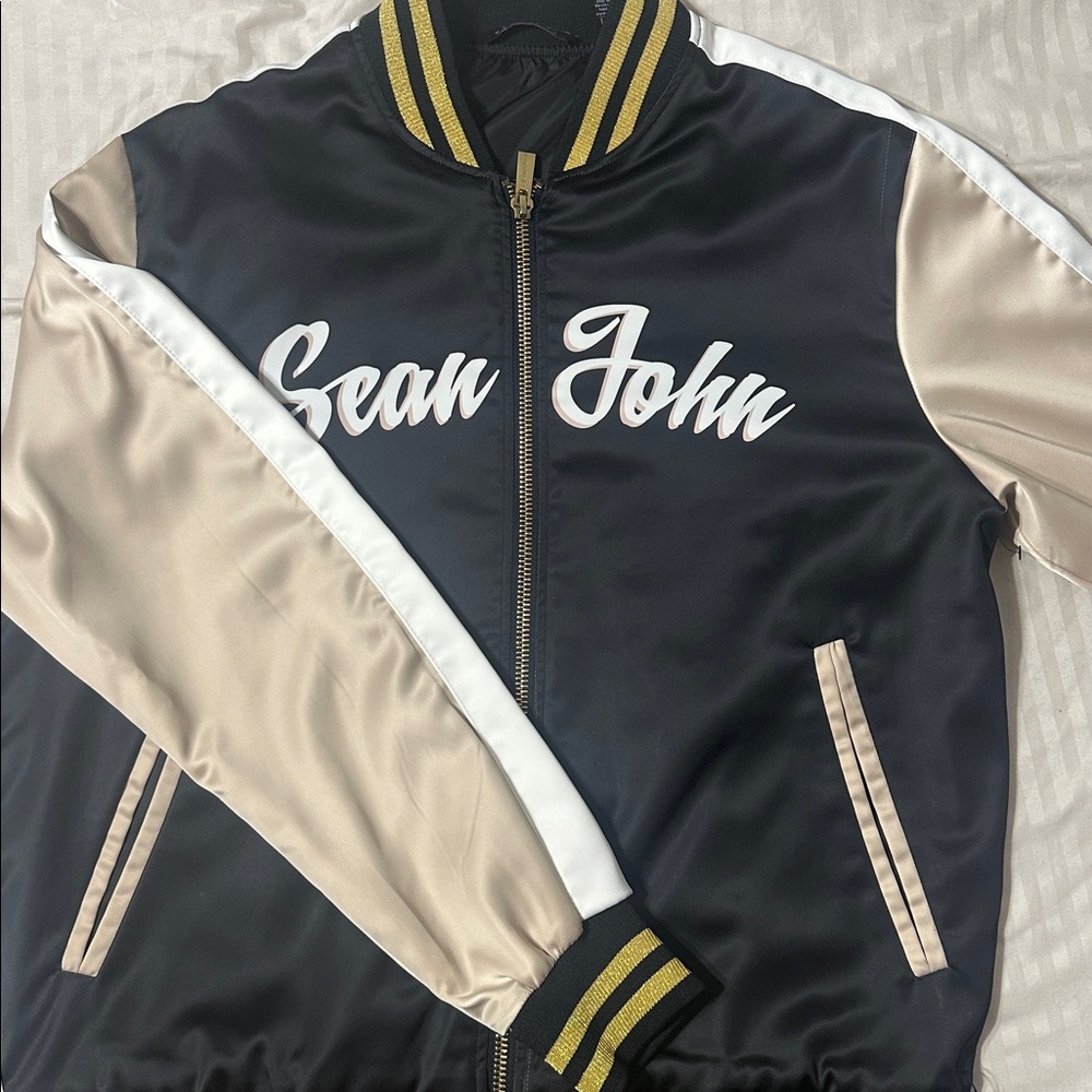 Sean John Black and Gold Jacket
